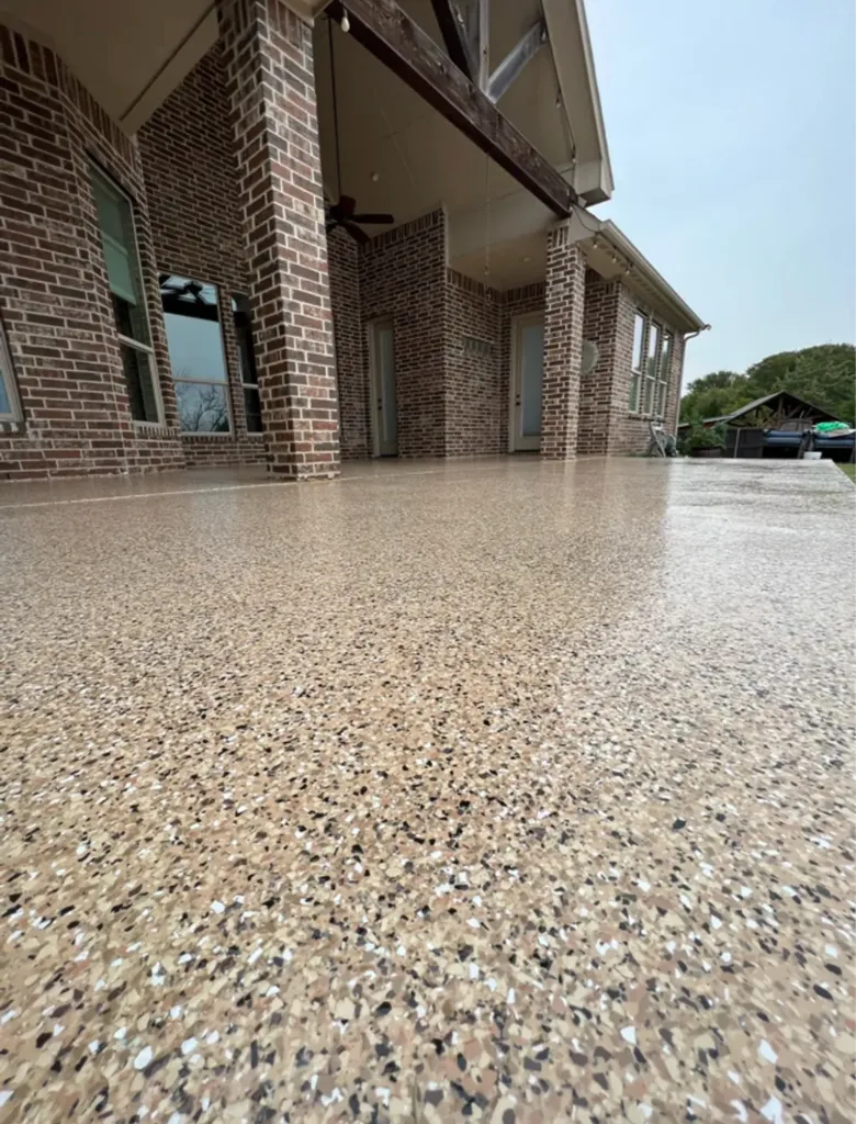 Covered patio coating