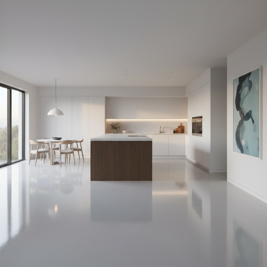 Open-concept interior