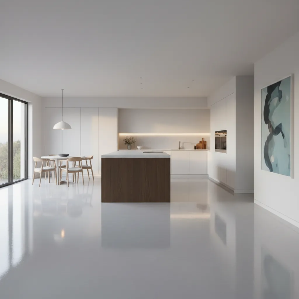 Open-concept interior